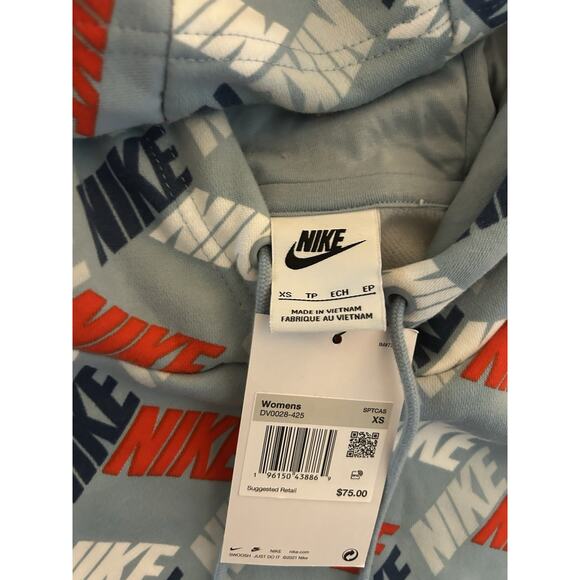 Women's‎ Nike Sportswear Essentials Printed Hoodie XS NWT - Picture 7 of 8